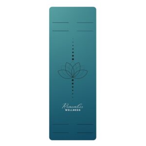 Rubber Wellness Lotus Yoga Mat