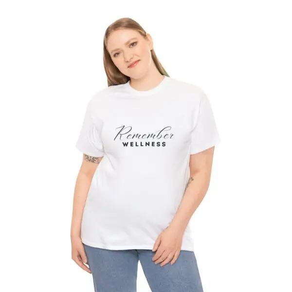Remember Wellness Unisex Heavy Cotton Tee - Image 12