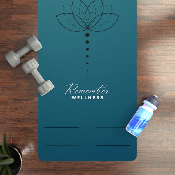 Rubber Wellness Lotus Yoga Mat - Image 4