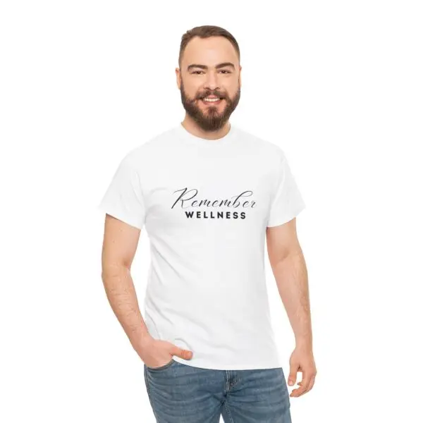Remember Wellness Unisex Heavy Cotton Tee - Image 13